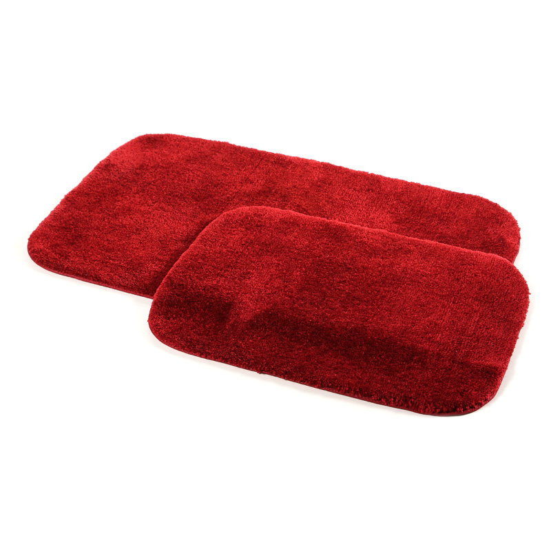 Charlton Home Stanley Red Bath Rug Set & Reviews Wayfair